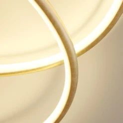 Lindby Gang|Loftlamper > LED-loftlampe Joline, Ø 45 cm, guldfarvet, metal