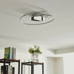 Lindby Gang|Loftlamper > LED-loftlampe Joline, Ø 46 cm, kromfarvet, metal