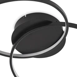 Lindby Gang|Loftlamper > LED-loftlampe Kateryna, sort, Ø 60 cm, dæmpbar