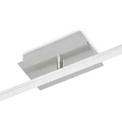 Loftlamper|Loftlamper ^ Lindby LED-loftlampe Kerem, 345 cm, nikkelfarvet, metal
