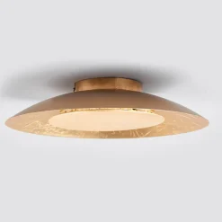 Lindby Loftlamper|Loftlamper > LED-loftlampe Keti, Ø 35 cm, guld, rund, metal