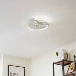 Loftlamper|Loftlamper ^ Lindby LED-loftlampe Kosmo, 40 cm, hvid, metal, moon