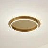 Lindby Gang|Loftlamper > LED-loftlampe Kunis, guld, plast, Ø 46 cm