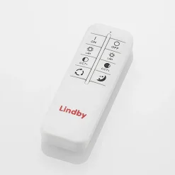 Lindby Gang|Loftlamper > LED-loftlampe Lanira, Ø 30 cm, træ, fjernbetjening, CCT