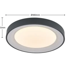 Lindby Gang|Loftlamper > LED-loftlampe Lindum, RGB, CCT, fjernbetjening, dæmpbar