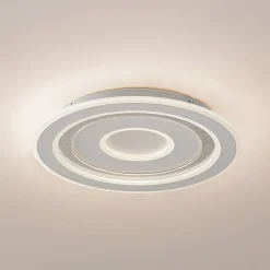 Loftlamper|Loftlamper ^ Lindby LED-loftlampe Lorvik, Ø 40 cm, hvid, CCT, dæmpbar