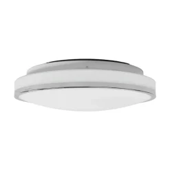 Lindby Loftlamper|Loftlamper > LED-loftlampe Lyss, Ø 34 cm, kromfarvet, IP44