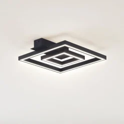 Lindby Gang|Loftlamper > LED-loftlampe Madamo, sort, 30 cm, 3000K, aluminium