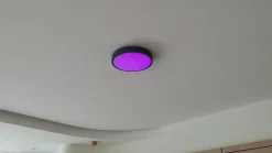 Lindby Loftlamper|Loftlamper > LED-loftlampe Manala, betongrå, RGB, CCT, fjernbetjening