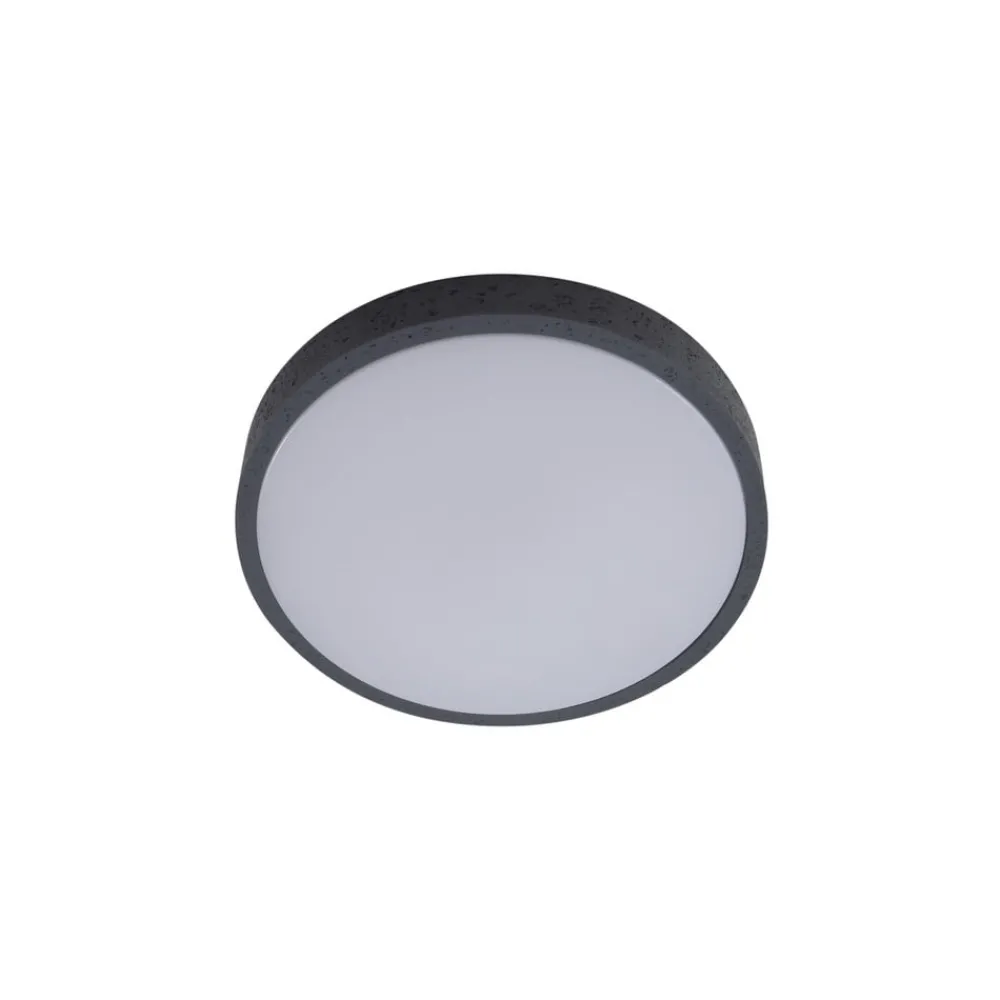 Lindby Loftlamper|Loftlamper > LED-loftlampe Manala, betongrå, RGB, CCT, fjernbetjening