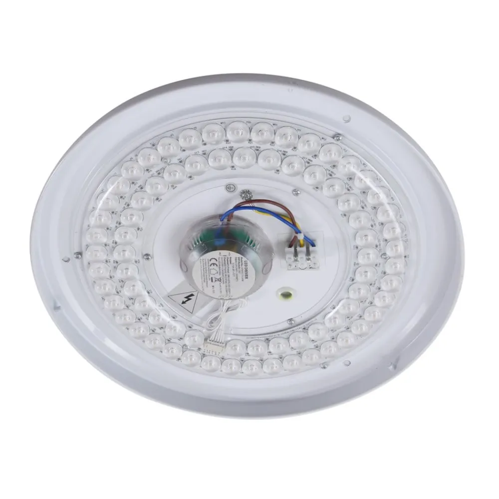 Lindby Loftlamper|Loftlamper > LED-loftlampe Manala, betongrå, RGB, CCT, fjernbetjening