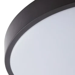Lindby Gang|Loftlamper > LED-loftlampe Medon, Ø 38 cm, sort, IP44, metal