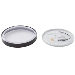 Lindby Gang|Loftlamper > LED-loftlampe Medon, Ø 38 cm, sort, IP44, metal