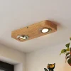 Lindby Loftlamper|Loftlamper > LED-loftlampe Mikari, 30 cm, træ, drejelig