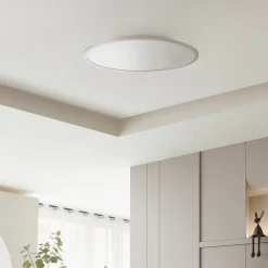 Lindby Arbejdsrum/Kontor|Gang > LED-loftlampe Narima, CCT, Ø 60 cm, sølv