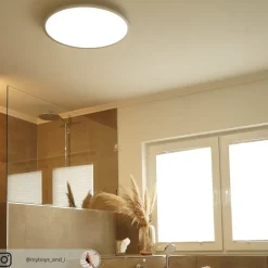Lindby Arbejdsrum/Kontor|Gang > LED-loftlampe Narima, CCT, Ø 60 cm, sølv