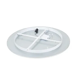 Lindby Arbejdsrum/Kontor|Loftlamper > LED-loftlampe Narima, 4.000 K, Ø 100 cm, sølv