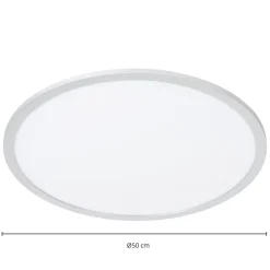 Arbejdsrum/Kontor|Loftlamper ^ Lindby LED-loftlampe Narima, 4.000 K, Ø 50 cm, sølv