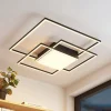 Loftlamper ^ Lindby LED-loftlampe Nelinka, 60 cm, sort, aluminium
