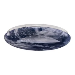 Lindby Loftlamper|Loftlamper > LED-loftlampe Orbi, 38 cm, blå/hvid, plast