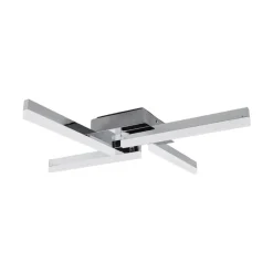 Loftlamper ^ Lindby LED-loftlampe Patrik, 59 cm, 4 lyskilder, krom, IP44