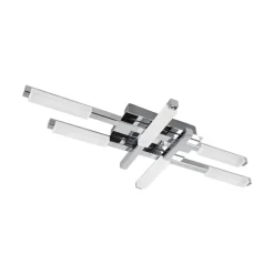 Loftlamper ^ Lindby LED-loftlampe Patrik, 62 cm, 6 lyskilder, krom, IP44