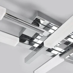 Loftlamper ^ Lindby LED-loftlampe Patrik, 62 cm, 6 lyskilder, krom, IP44