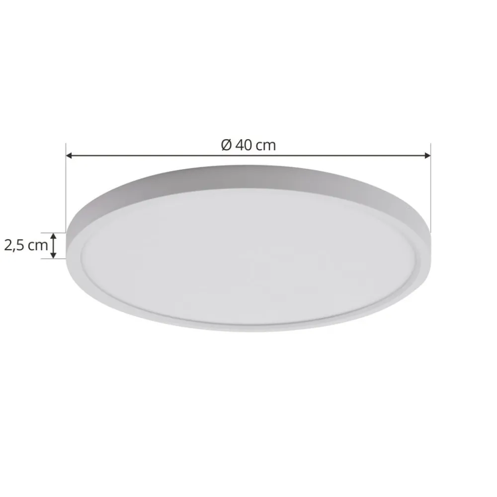 Gang|Loftlamper ^ Lindby LED-loftlampe Pravin, Ø 40 cm, CCT, hvid