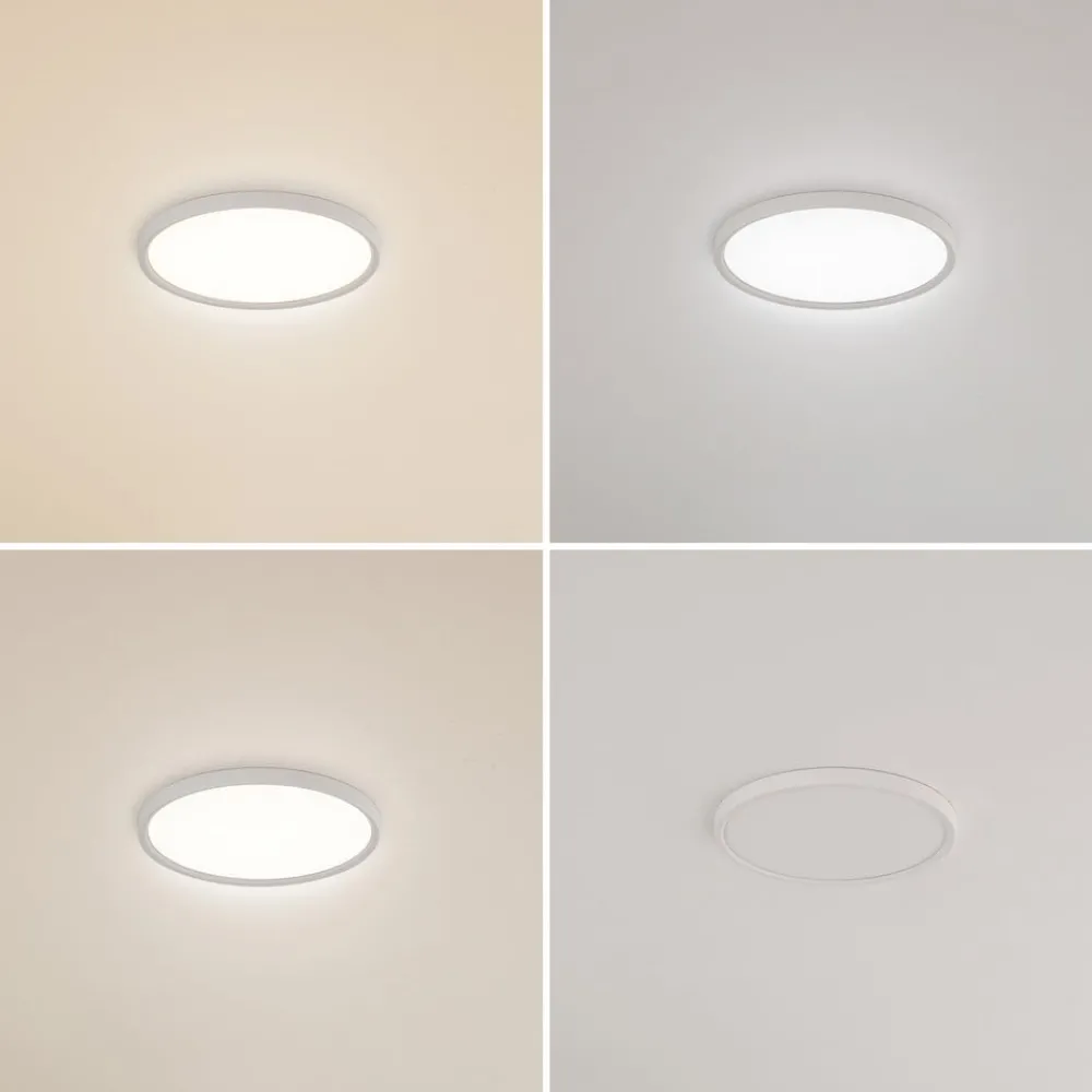 Gang|Loftlamper ^ Lindby LED-loftlampe Pravin, Ø 40 cm, CCT, hvid