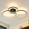 Lindby Gang|Loftlamper > LED-loftlampe Rayk, sort, metal, 77 cm, dæmpbar