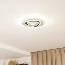 Lindby Gang|Loftlamper > LED-loftlampe Rebeka, Ø 50 cm, CCT, fjernbetjening