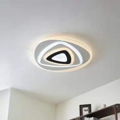 Gang|Loftlamper ^ Lindby LED-loftlampe Rebeka, Ø 70 cm, CCT, fjernbetjening
