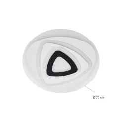 Gang|Loftlamper ^ Lindby LED-loftlampe Rebeka, Ø 70 cm, CCT, fjernbetjening