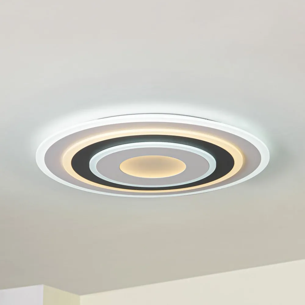 Lindby Gang|Loftlamper > LED-loftlampe Rebeka, rund, Ø 70 cm, CCT, dæmpbar