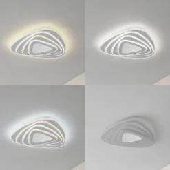 Gang|Loftlamper ^ Lindby LED-loftlampe Rebeka, 48x49cm, CCT, fjernbetjening