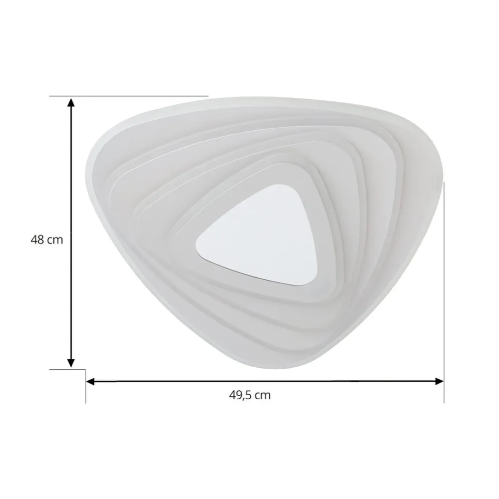 Gang|Loftlamper ^ Lindby LED-loftlampe Rebeka, 48x49cm, CCT, fjernbetjening