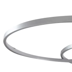 Lindby Loftlamper|Loftlamper > LED-loftlampe Riley, aluminiumsfarvet, metal, dæmpbar