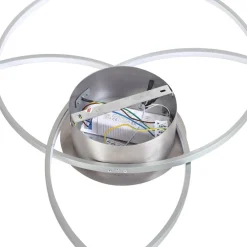 Lindby Loftlamper|Loftlamper > LED-loftlampe Riley, aluminiumsfarvet, metal, dæmpbar