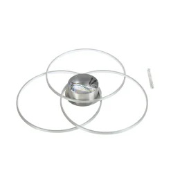 Lindby Loftlamper|Loftlamper > LED-loftlampe Riley, aluminiumsfarvet, metal, dæmpbar
