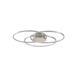 Lindby Loftlamper|Loftlamper > LED-loftlampe Riley, aluminiumsfarvet, metal, dæmpbar