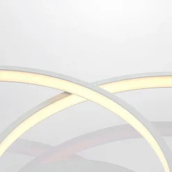 Lindby Gang|Loftlamper > LED-loftlampe Riley, hvid, metal, 80 cm, dæmpbar