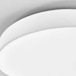 Lindby Loftlamper > LED-loftlampe Saira, Ø 50 cm, hvid, tekstil