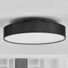 Lindby Loftlamper > LED-loftlampe Saira, Ø 40 cm, sort, tekstil