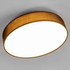 Lindby Loftlamper > LED-loftlampe Saira, Ø 40 cm, sort, tekstil