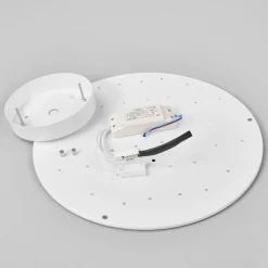Lindby Loftlamper > LED-loftlampe Saira, Ø 40 cm, sort, tekstil