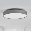 Loftlamper|Loftlamper ^ Lindby LED-loftlampe Saira, Ø 50 cm, grå, tekstil