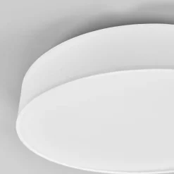 Lindby Loftlamper|Loftlamper > LED-loftlampe Saira, Ø 40 cm, hvid, tekstil