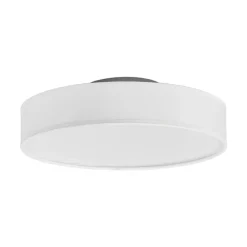 Gang|Loftlamper ^ Lindby LED-loftlampe Saira, Ø 30 cm, hvid, tekstil