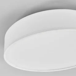 Gang|Loftlamper ^ Lindby LED-loftlampe Saira, Ø 30 cm, hvid, tekstil