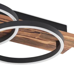 Lindby Gang|Loftlamper > LED-loftlampe Sentoa, træ, 75 cm lang, 3.000 K